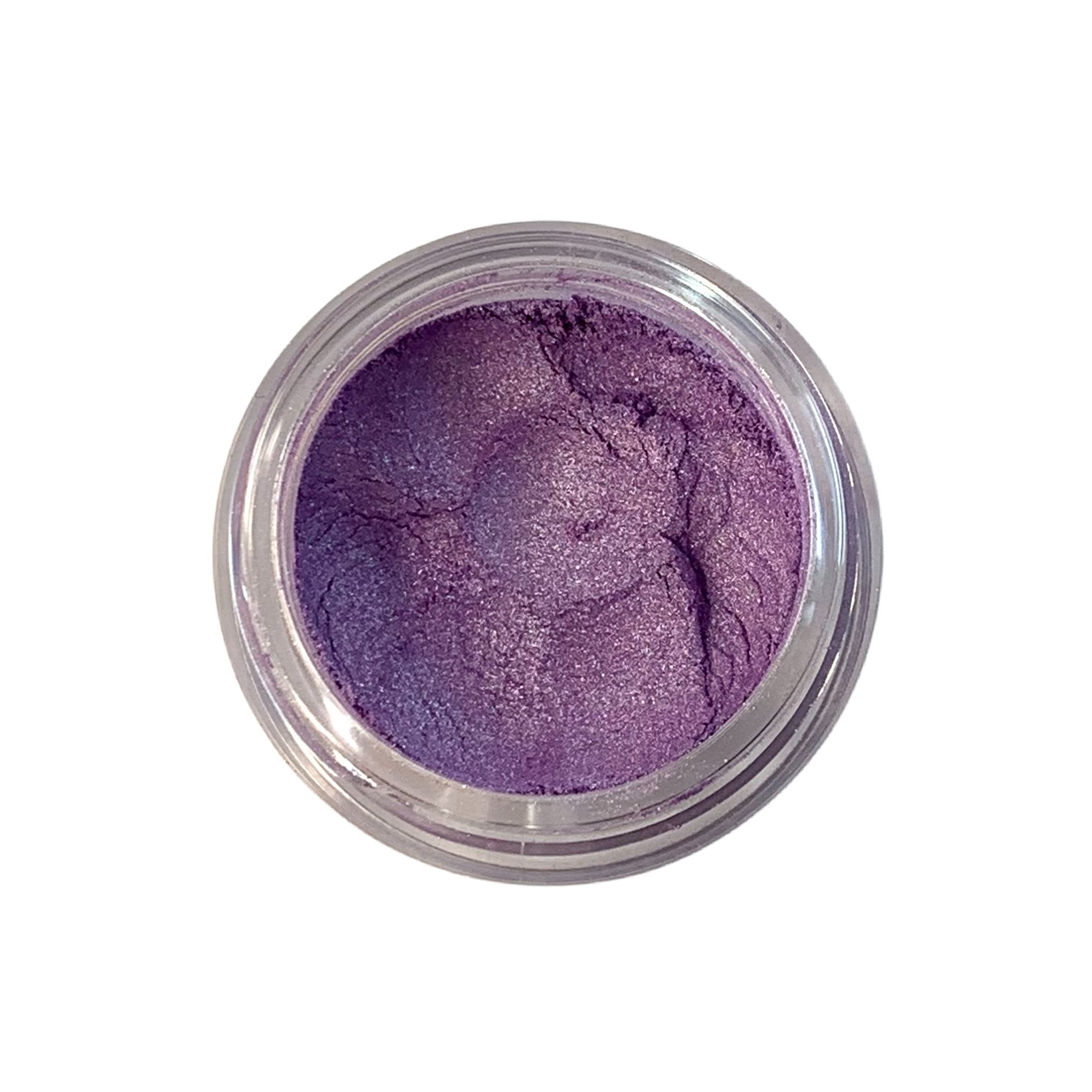 lavender loose mineral eyeshadow. a light purple color. 10 gram sifter jar. vegan and cruelty free.